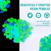 100-500pcs Glowing Garden Pebbles Glow in the Dark Non Toxic Reusable Luminous Stones For Garden Patio Aquarium DIY Decoration