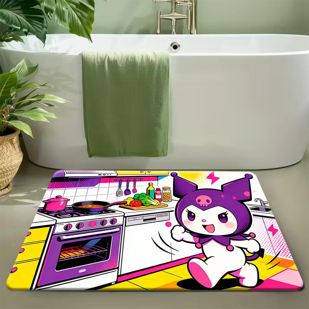 Cute Hello Kitty Cartoon Rug, Sanrio Character Home Decor, Soft Anti-Slip Area Carpet