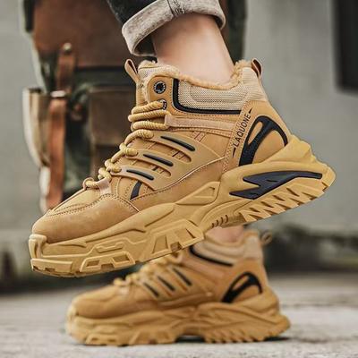 Zapatos de Invierno Cálidos de Algodón para Hombre 2026 Nuevo Clásico Moda Retro Felpa Cómodos Antideslizantes Botas de Nieve Deportes al Aire Libre Zapatos Casuales