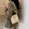 Popular Small Bag Women's Autumn New Retro Simple Bucket Bag Fashion Casual Shoulder Messenger Bag