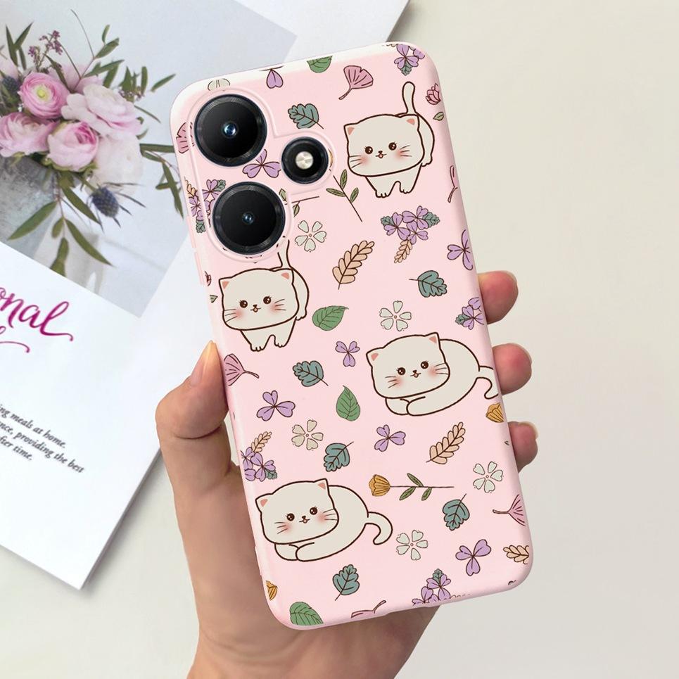 

Для Infinix Hot 30i 30 Play NFC Чохол Місячна Ніч Квітка Рідкий Силікон Задня Кришка Для Infinix Hot 30Play 30i 30 Play Чохол для Телефону Hot 30 Play ( NFC )