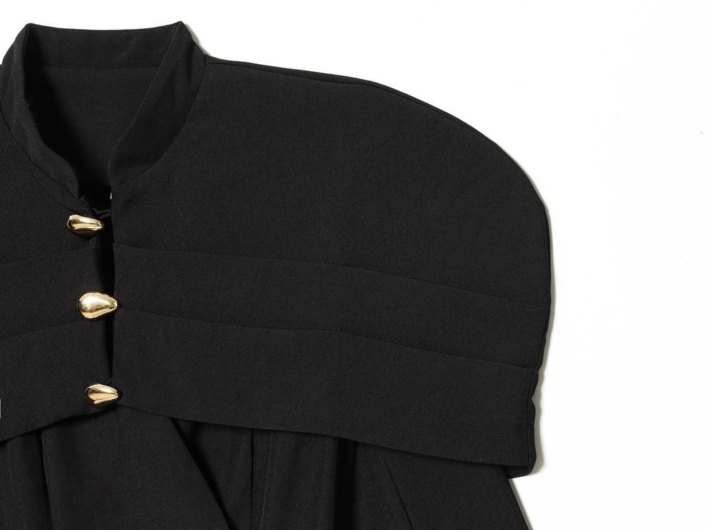European & American Light Luxury Slim Fit Suit Jacket with Metal Buckle