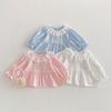 Korean Style Girls' Lace Collar Doll Shirt - Cute Spring 2026 T-shirt