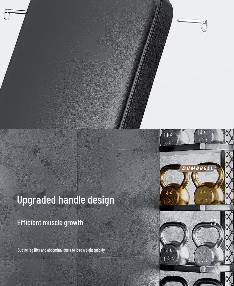 Professional Men's Multi-Functional Fitness Chair for Dumbbell Bench Press and Sit-Ups At Home