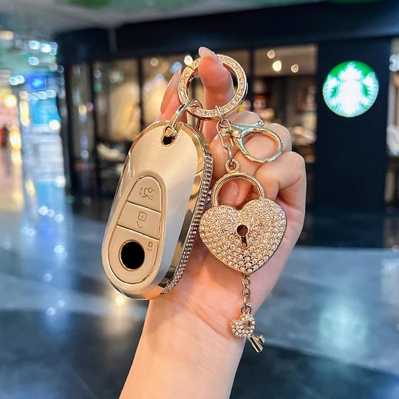 For Mercedes Benz keycase C E A B S Class GLE GLA GLB GLC GLS AMG Car key bag exquisite durable car accessories Car Key Case