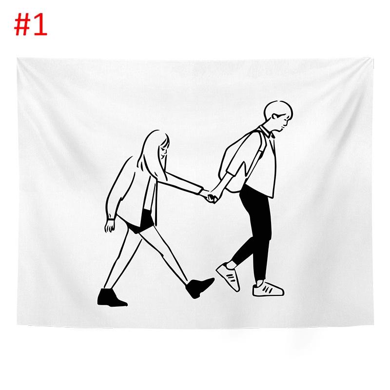 Гобелен настенный фон художественная ткань спальня гостиная домашний декор 100x75cm — фото 5