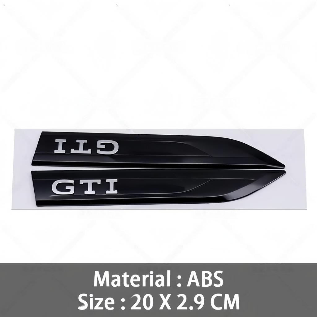 3D ABS  GTI GTD Emblem Decal Car Door Side Fender Badge Sticker High-Quality Automotive Exterior Accessories