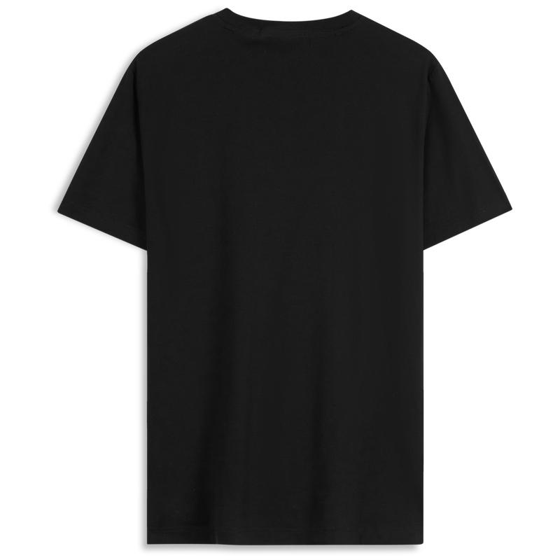 Calvin Klein Casual Commuter Letter Round Neck Short Sleeve T-Shirt Men T-Shirts Space-Black J322758