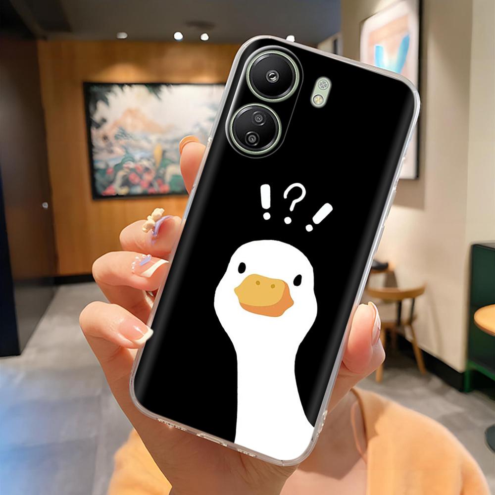 For Xiaomi Poco C65 Case Cute Cartoon Transparent TPU Silicone Cover For POCO C65 C 65 PocoC65 Phone Cases For Xiaomi Poco C65