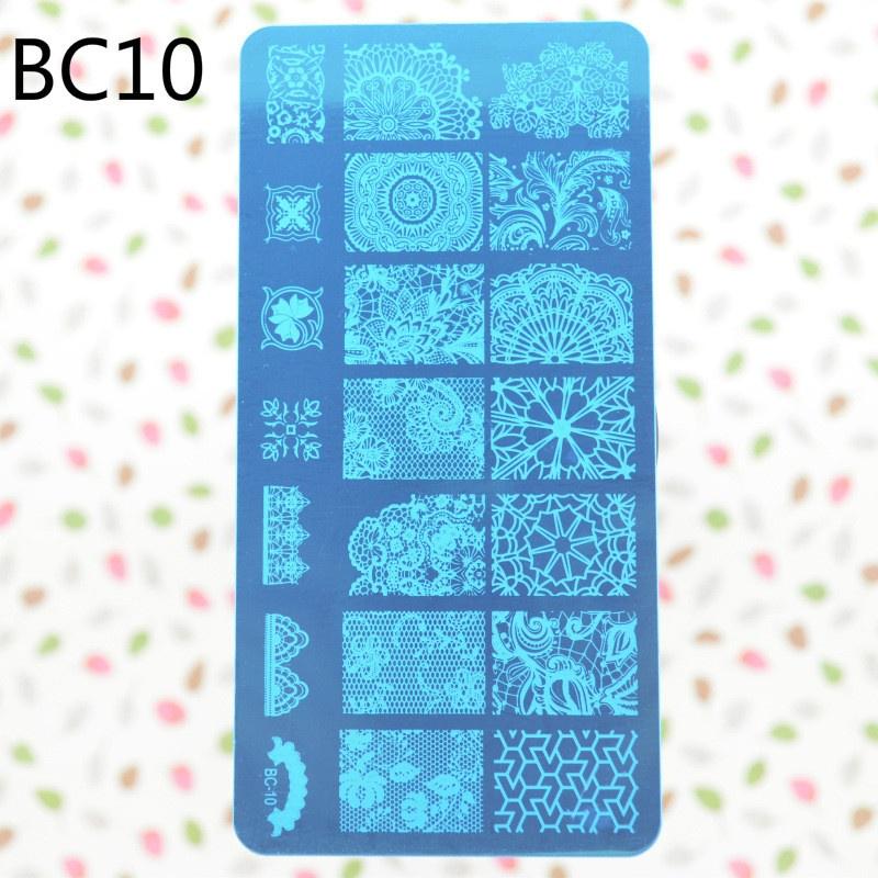 Nail Fashion 12x6cm New 10 Designs Flower/Christmas DIY Polish Stamping Nail Stamp Templates Nail Ar