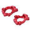 2 BUC Metal Fuzete Fata Blocuri Caster Portfuzeta pentru Masina RC Losi Lasernut U4 110Rosu