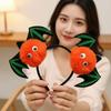 Fluffy Plush Bat Hairbands Elastic Pumpkin Hair Hoop Festive Hairpieces Spooky Headwear  Parade