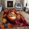 Autumn Fox Rug - Cozy Living Room Carpet with Vibrant Fall Leaves, Perfect for Seasonal Décor | Animal Themed Rugs