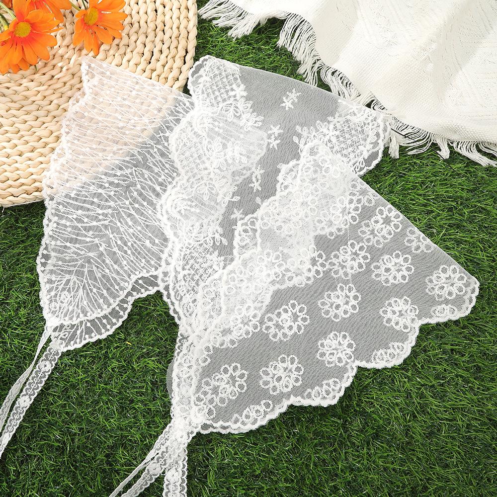 Mesh Lace Hair Scarf Headbands for Women French Style Hair Band Turban Bandana Headwarp Fashion Hair Accessories