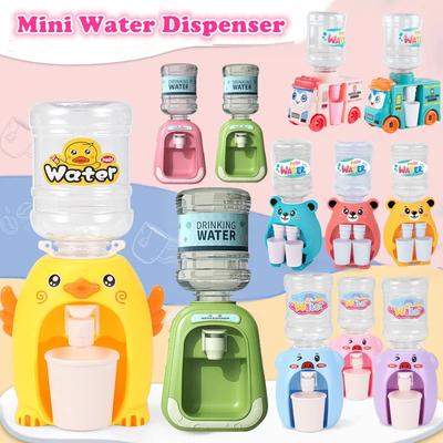 Mini-Wasserspender für Kinder, Geschenk für Kinder, niedliches kaltes/warmes Wasser, Saft, Milch, Trinkbrunnen, Simulation, Cartoon-Schwein, Küchenspielzeug