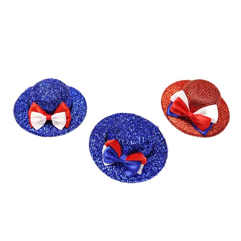 Glittered Bowler Hat Top Hat Julycostume Hair Clip Julycostume Top Hat Hairpin