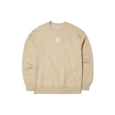 MLB Ss22 Logo Label Pullover Retro Sports Sweatshirt Unisex Sweatshirt Khaki 3AMTB5116-50BGS
