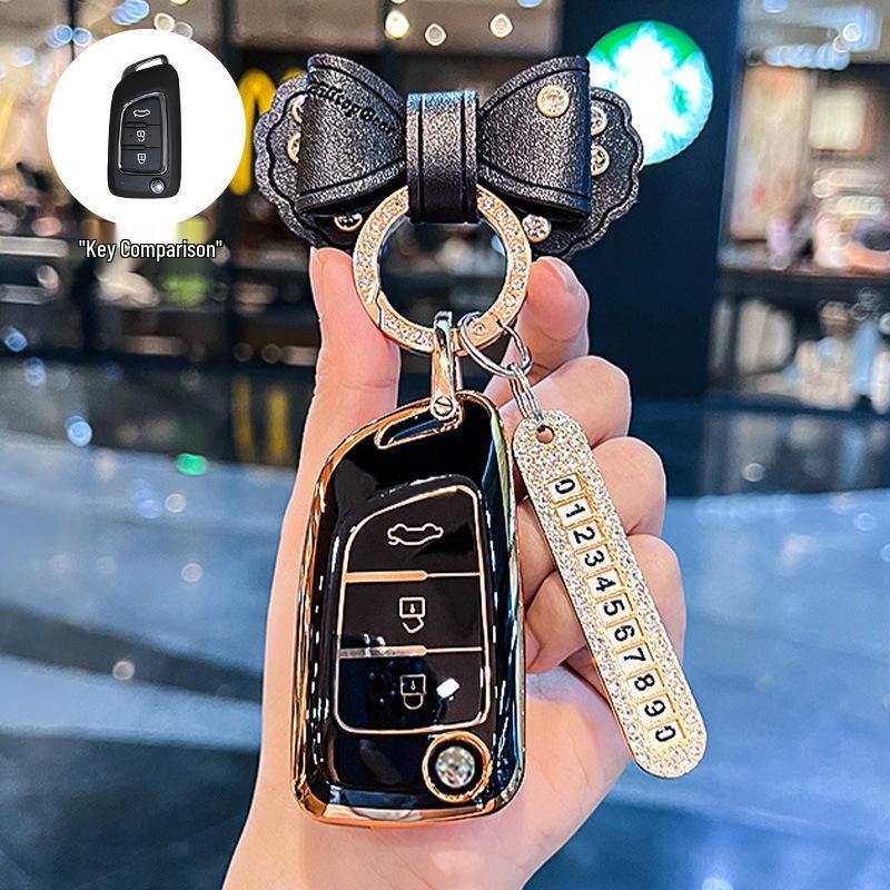 Stylish Key Case for Dongfeng Fengshen AX7, AX3, AX4, AX5, Fengdu MX5, A30 Car Models
