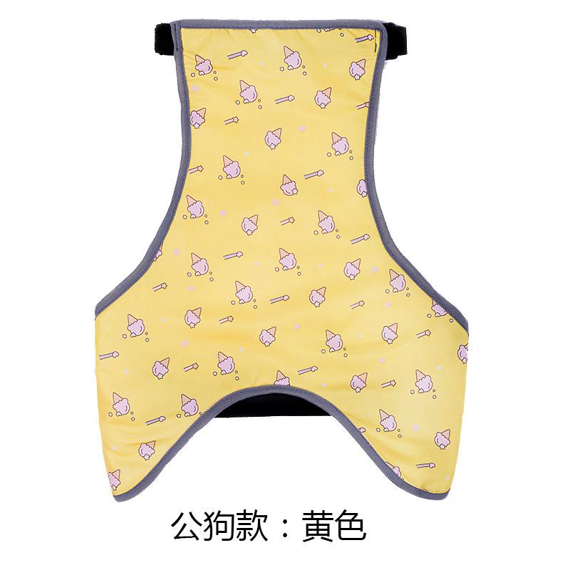 New Ins Dog Apron Anti-cold Clothes Warm Method Bucket Raincoat Pet Waterproof Bib Cotong Printing Designer Dog Clothes