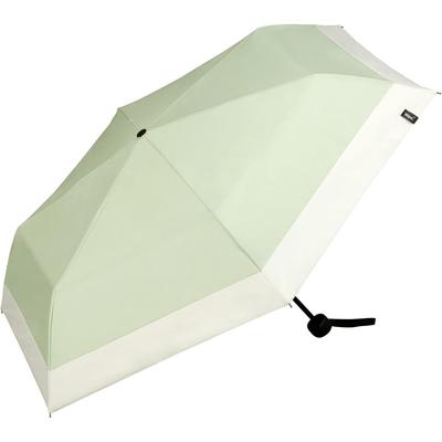 Folding Minimalist Basic Pistachio Light UV UPF Suitable for Sunny and Rainy 55cm for Commuting Wpc. Parasol, Light-Blocking Parasol, (100% Blocking,