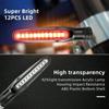 2PCS Universal LED Motorcycle Turn Signal Lights - 12V IP68 Waterproof Amber Flashers for Rear Lamps (Bike Accessories)