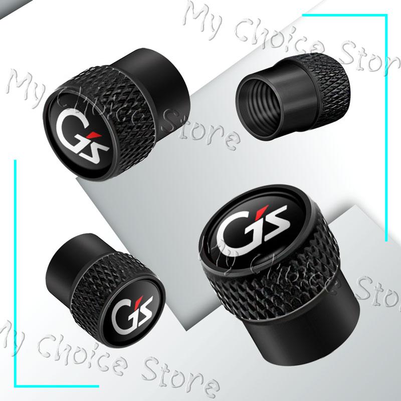 4Pcs/lot GS Emblem Car Wheel Tire Valve Caps Tyre Stem Airdust Waterproof Covers For Toyota RAV4 Hilux Voxy Noah Zrr80 65 R70