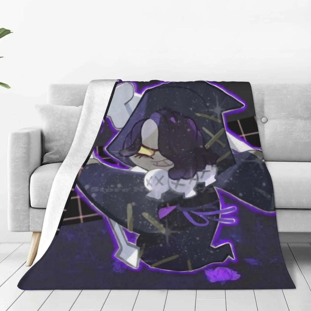 Licorice Cookie Soft Warm Light Thin Blanket Cookie Run