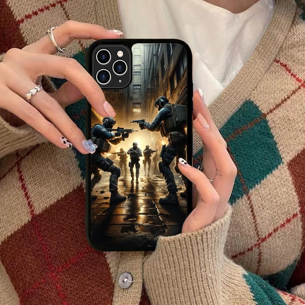 C-Counter-Strike CS Game Phone Case Silicone PC+TPU For For IPhone 11 12 13 14 15 16 Plus Pro Max Cover
