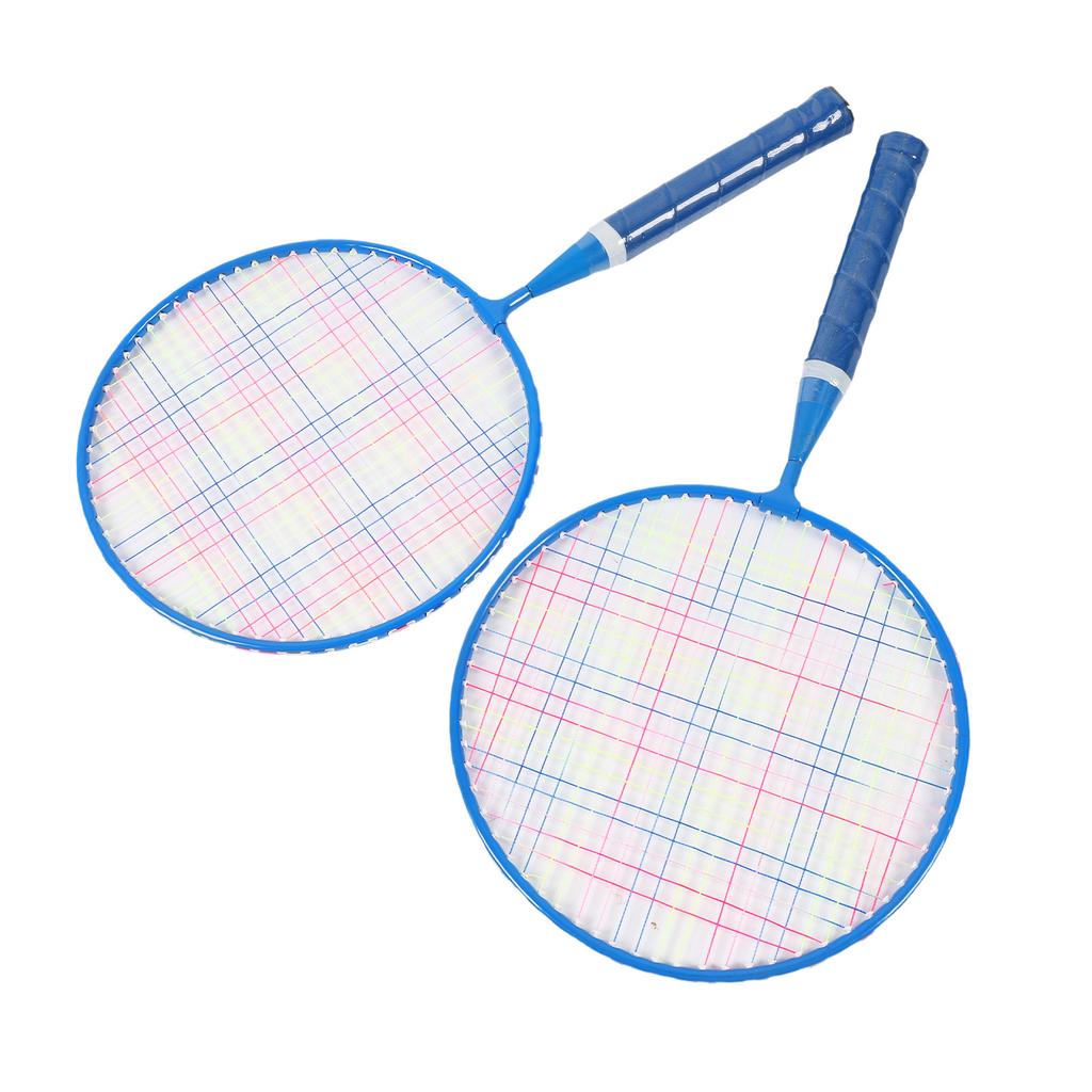 Kids Badminton Racket Set Outdoor Sports Tennis Racket Training Toy with 3 Nylon Badminton for Stadium Backyard Blue