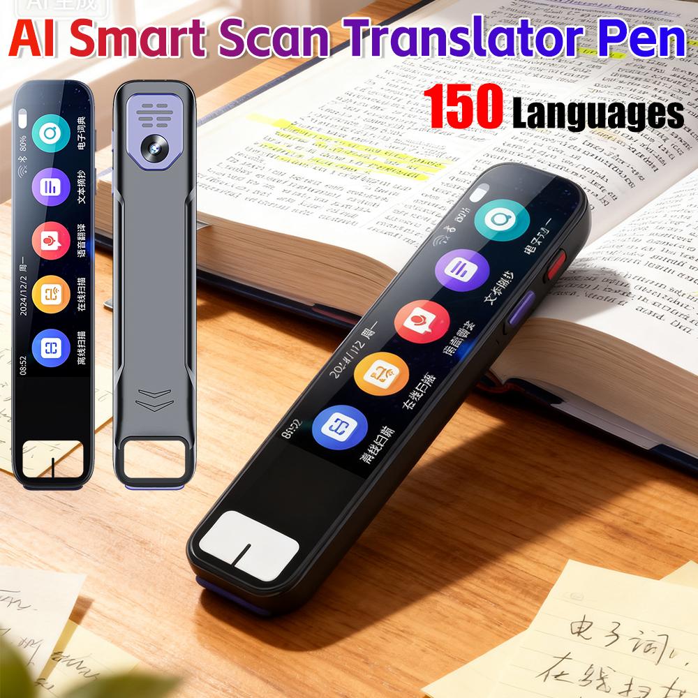 150Languages AI Voice Text Reading Pen Translation Pen Point Reading Learning Voice Translator For Dyslexia Student&Professional