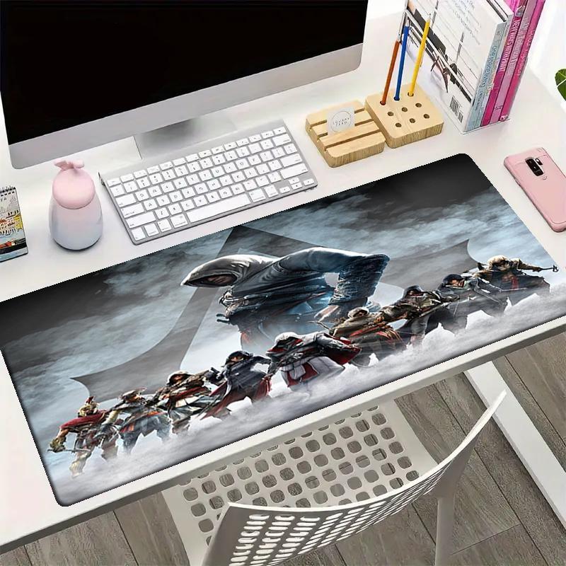 Assassin's Creed Theme Mouse Pad, Non Slip Rubber Base, Multifunctional Office & Home Decor, Perfect for Workspace Personalization.