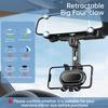 Rearview Mirror Phone Holder for Car,360°Rotatable and Retractable Multifunctional Rear View Mirror Phone Holder,Four Corners Fixed Anti-Shake