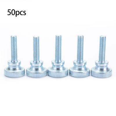 50pcs Adjustable Step Double Handle High Head Knurled Screw M5*30