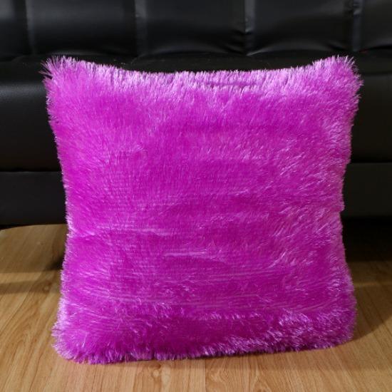 Plush Solid Color Glitter Velvet Pillow Cushion Foreign Commercial Super Pillow Leather