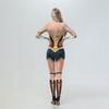 Women Superhero Godness Diana One-piece Tights Jumpsuit Adult Halloween Cosplay Costume Carnival Party Performance Print Outfit