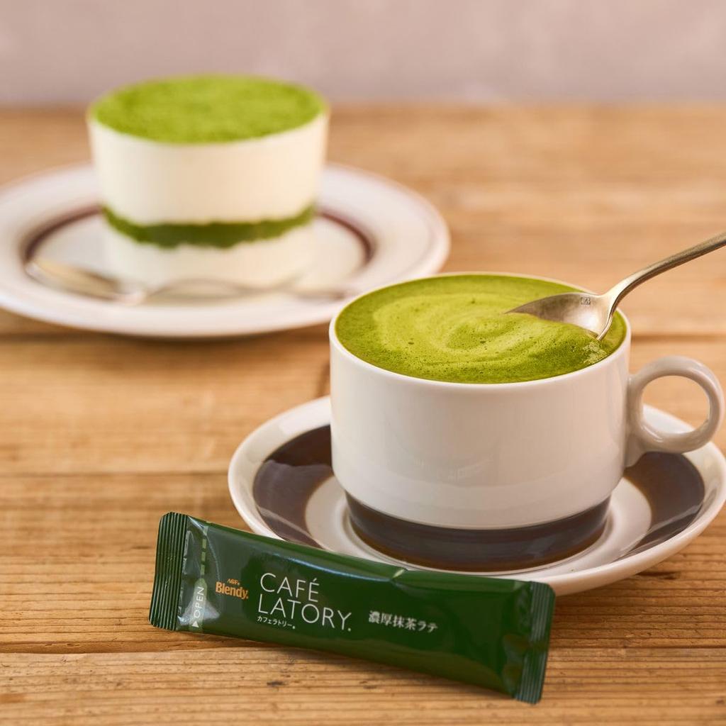 AGF Blendy Cafe Latory Stick Rich Matcha Latte 16 Sticks [Powdered Matcha]