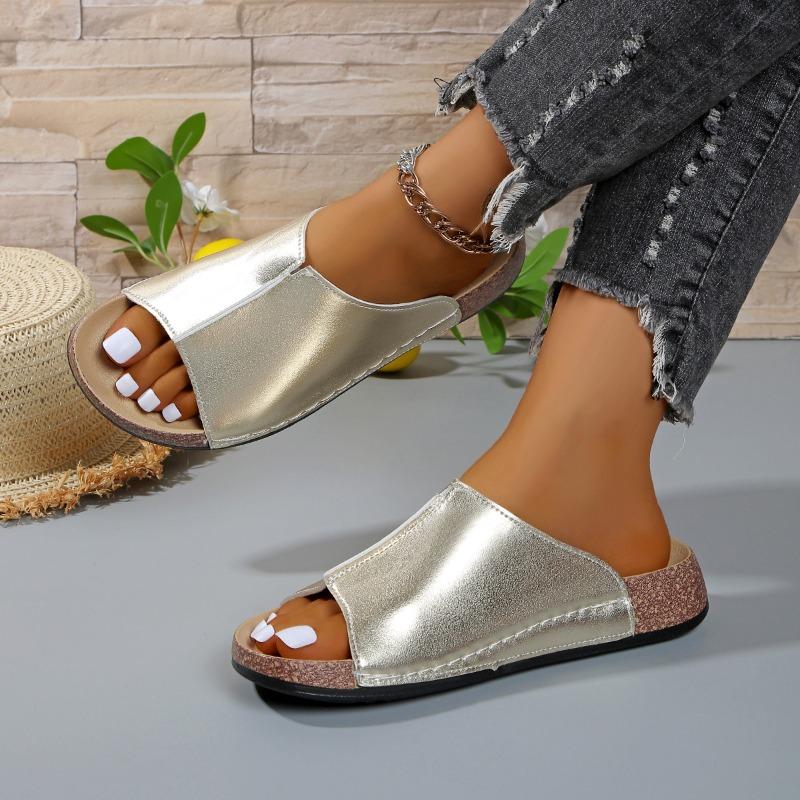 Platform Slippers Women's New 2025 Summer Simple Fashion Slippers