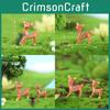 Adorable Resin Deer Figurine Miniature Moss Snow Scene Diy Christmas Decor