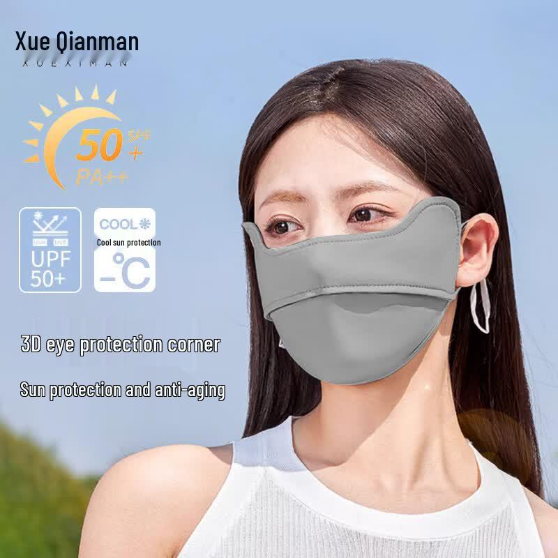 Women s Ice Silk UV Protection Full Face Sun Mask