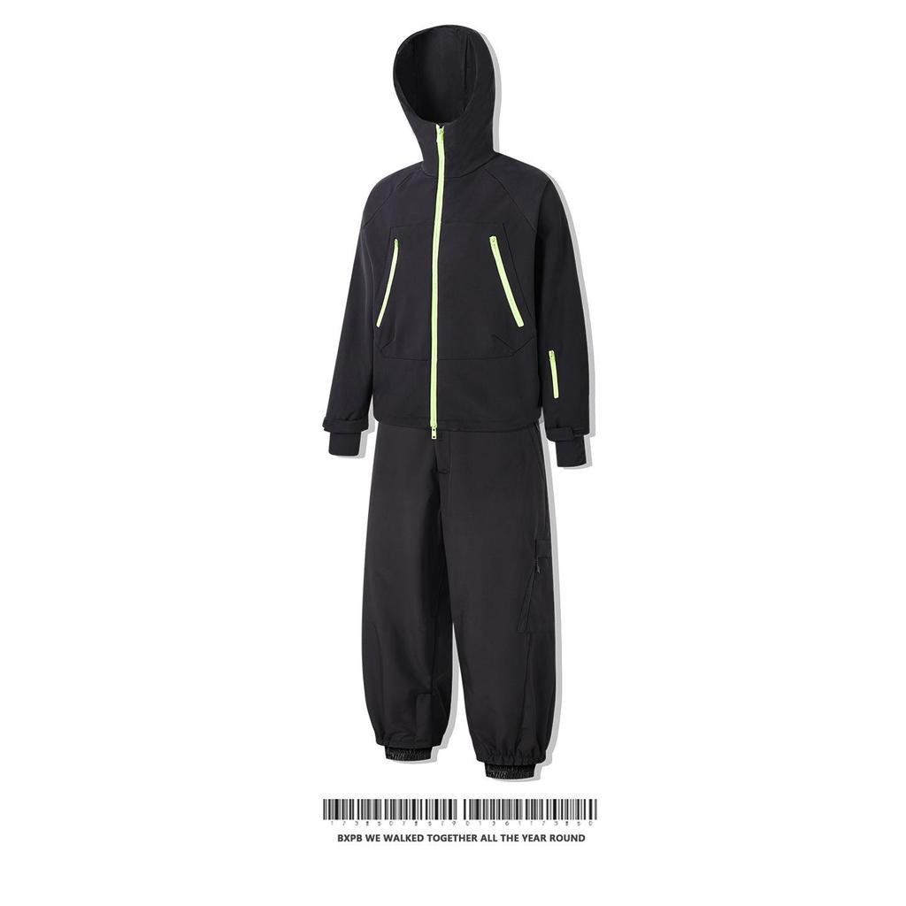 Northeast Snow Town Waterproof Ski Suit Set, Unisex, Single/Double Board, Cotton-Padded, Warm & Professional.