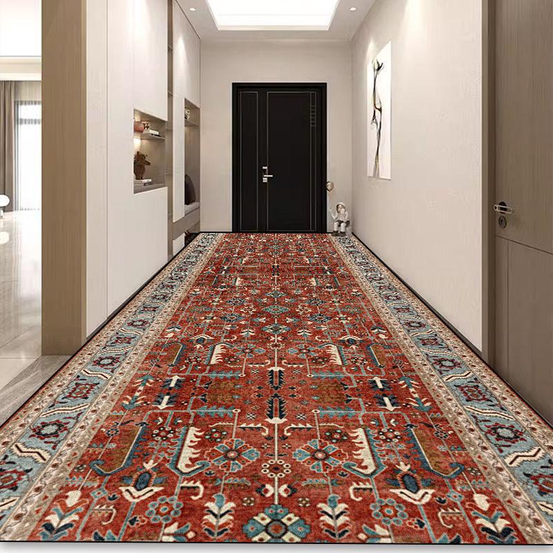 Böhmischer Langer Flur Teppich Luxus Persische Dekoration Flur Teppich Rutschfest Einfache Reinigung Fußmatte Treppenläufer Teppiche