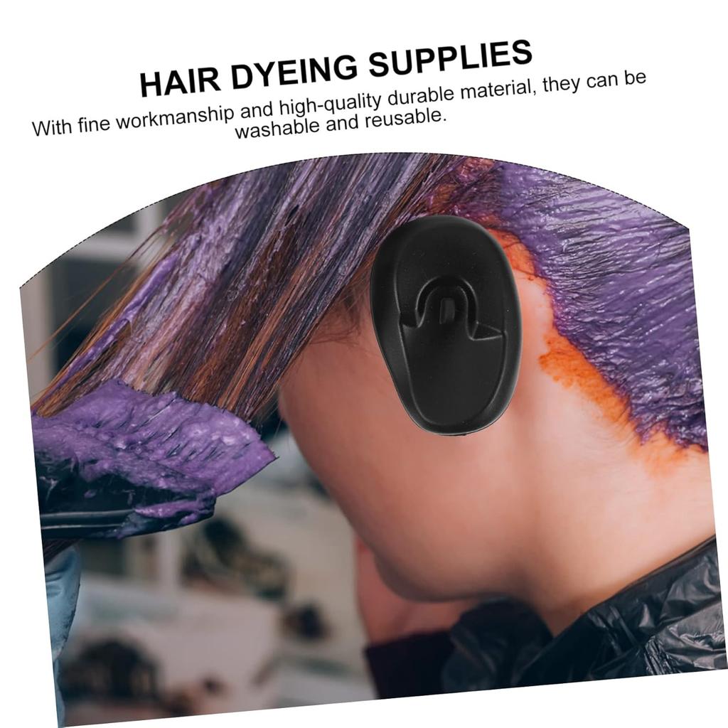 Silikon Ohrenschutz Haarfärbemittel Färben Ohrenschützer Wasserdicht Dusche Ohrenschützer 2 Stück Ohrenschützer Kappen Salon Styling Zubehör