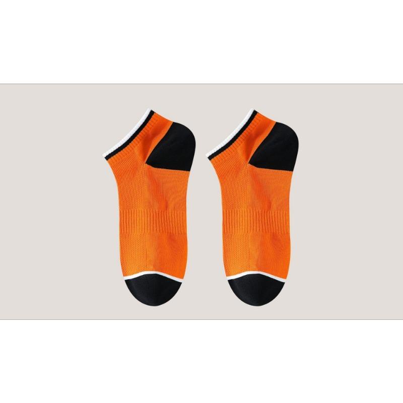 Sommarstrumpor i ren bomull, Herrstrumpor korta, Ren bomull, svettabsorberande och luktavvisande, Sommar, andningsbara, nät, låga, sportstrumpor, ankelsockor