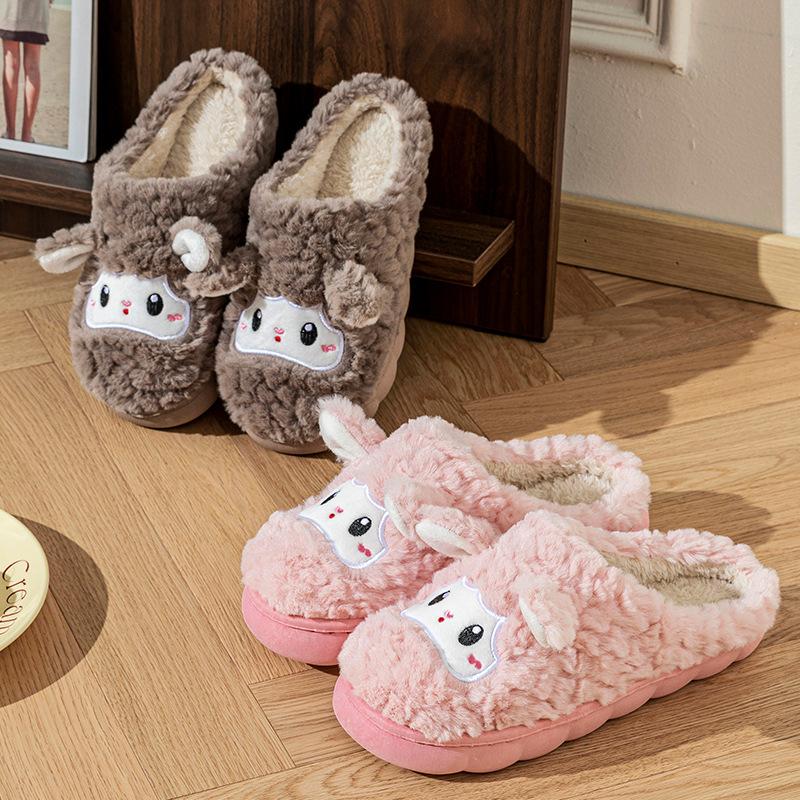 Cartoon Baumwollschuhe Mopp Herbst und Winter Freizeit Indoor Zuhause Warm und bequem Plüsch Haushalt Baumwollmopp