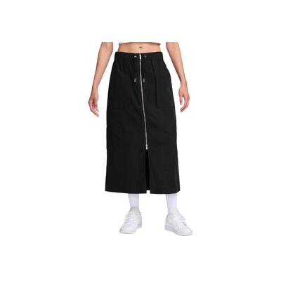 Low Waist Solid Color Mid-Length Casual Skirt Women Skirts Black HF9463-010