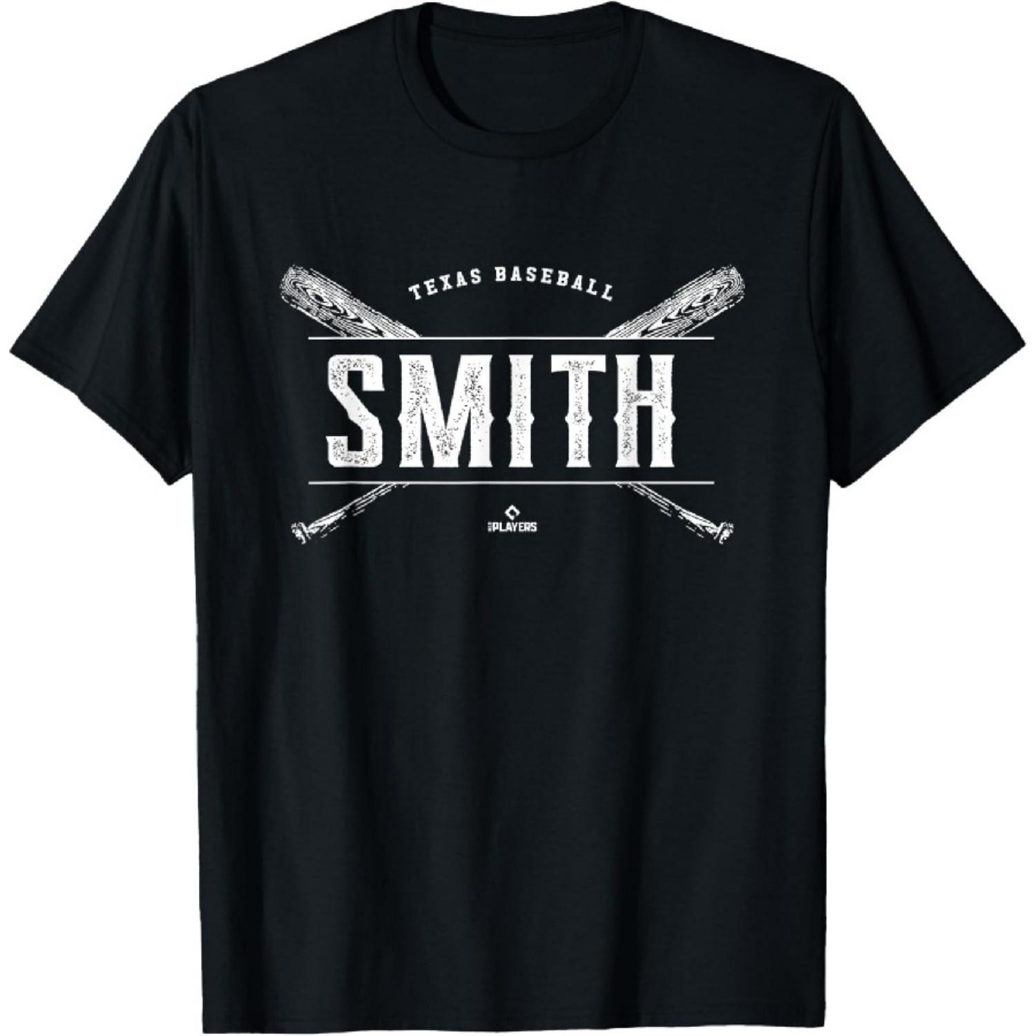 Vintage Baseball Bat Gameday Will Smith Texas MLBPA T-Shirt3 S