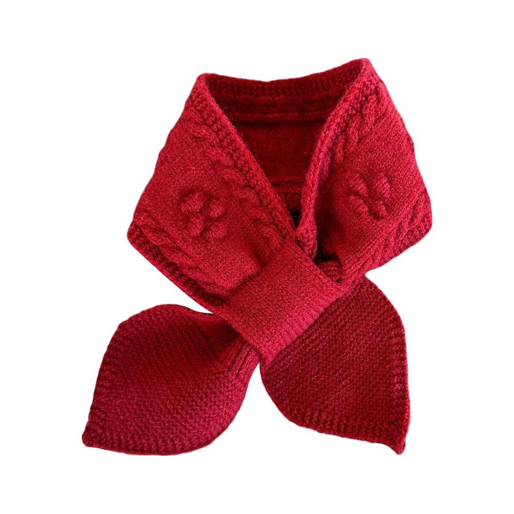 Silná dětská zimní šála Teplá pletená šála Jednoduchá dětská šála Venkovní