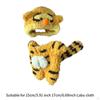 Plush Doll Clothes for 15-17cm Doll,Stuffed Animals Clothes,Tiger Jumpsuit with Hat Soft Costumes
