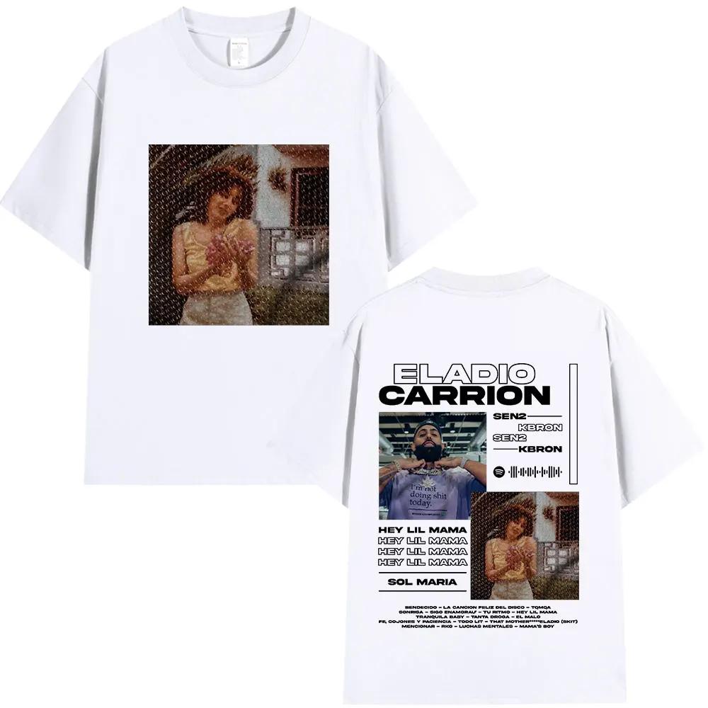 Eladio Carrion Sol Maria Album Merch Tshirt Unisex Women Clothing Short Sleeve Tshirts Cotton Casual Tshirts Harajuku Streetwear