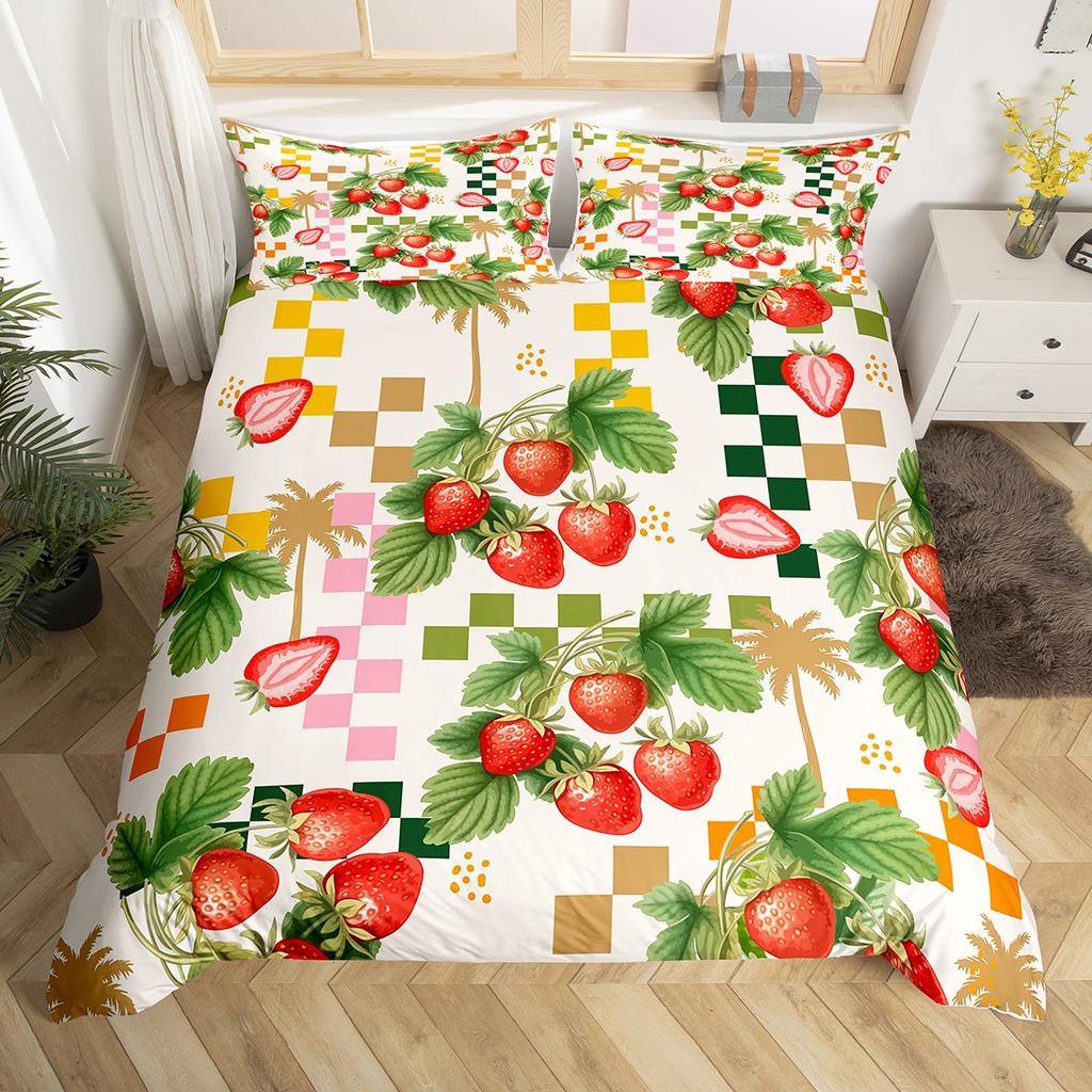 Täcke Homewish Tecknad Rosa Glass Akvarell Sängkläder Sängkläder Pojkar Flickor Barn Sängset